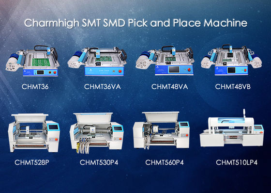 Charmhigh SMDの一突きおよび場所機械、SMTの配置機械8モデル プロトタイピング