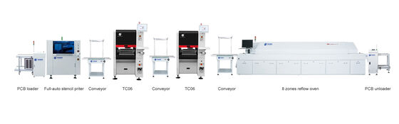 ベストセラー 6頭 TC06 ピックアンドプレース マシン 鋳鉄フレーム SMT チップマウンター
