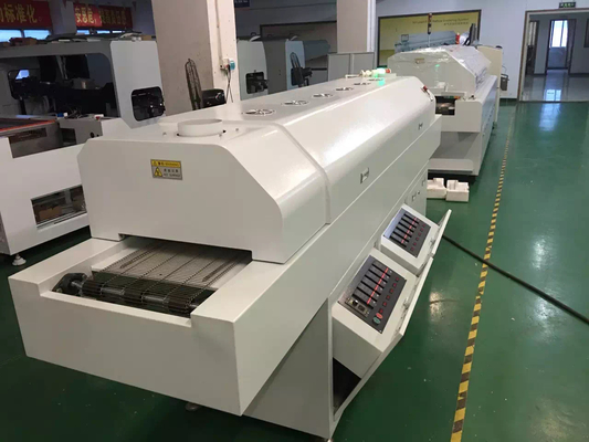 CHM-6635 リフローオーブン 6 テンプルゾーン (上6+下6) 2200*350mm SMT リフロー溶接機