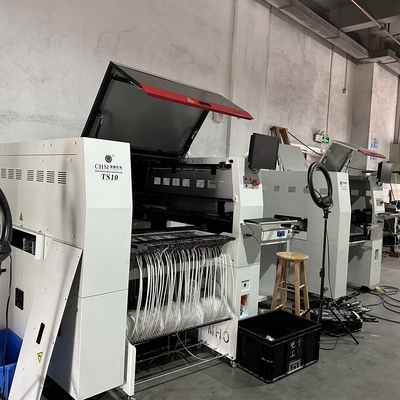 TS10 SMT Pick And Place Machine 10 頭 100 フィッダー 01005 サポート 高速