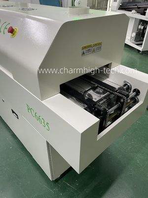 PC制御、6温度ゾーン、2200*350mm加熱エリアを備えたCHM-PC6635鉛フリーリフロー炉（SMTはんだ付け用）