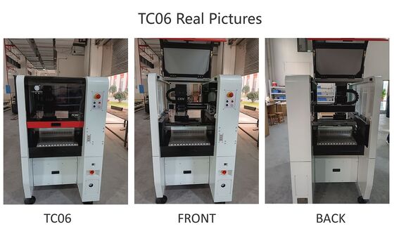 ベストセラー 6頭 TC06 ピックアンドプレース マシン 鋳鉄フレーム SMT チップマウンター