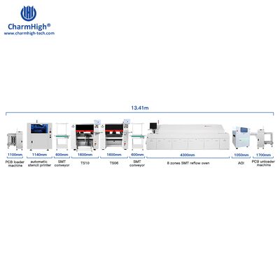 PCBA製造向け 高生産量 大型インラインSMT組立ライン SMTソリューション